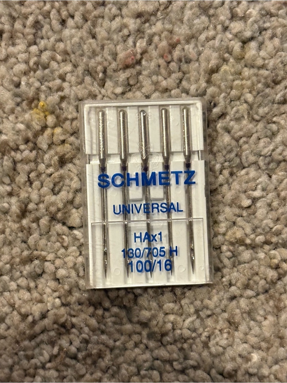 Schmetz Universal Sewing Machine Needles - Size 100/16 - Silver